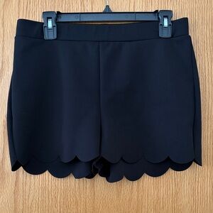 Express Black Scalloped Women's Shorts